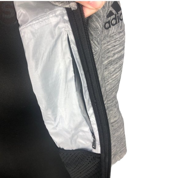Adidas Gray Black ZNE Roadtrip Full Zip Jacket Md - Picture 11 of 15